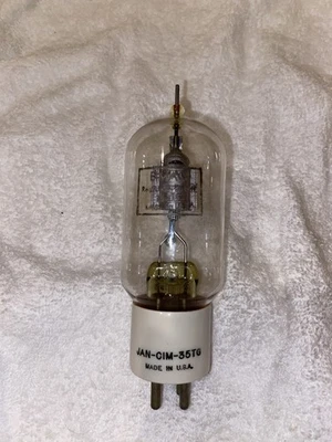 Nuevo Eimac JAN-GIM-35TG Vintage Triodo Amplificador Oscilador Tubo de Vacío Uranio Foto 1 de 4