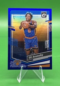 Color Match Bookend #49 /49 Blue 2023-24 Donruss Optic Prizm OG Anunoby #191 NYK - Picture 1 of 2