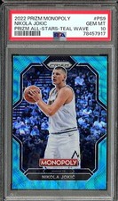 2022 Prizm Monopoly Nikola Jokic Prizm All Stars Teal Wave PSA 10 Gem Mint #PS9