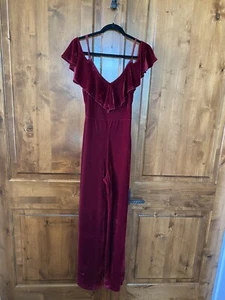 A. Calvin - By Flying Tomato Burgundy Jumpsuit (Neu ohne Etikett) (Größe: S) - Bild 1 von 4