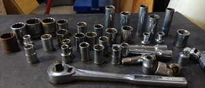 1/2" dr Ratchet & Socket Lot. Various Sizes and Brands - Picture 1 of 8