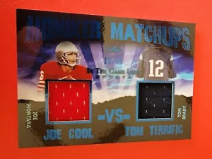 TOM BRADY & JOE MONTANA GIOCO USATO JERSEY CARD #10/35 2020 FOGLIA ITG COOL FANTASTICA - Foto 1 di 3