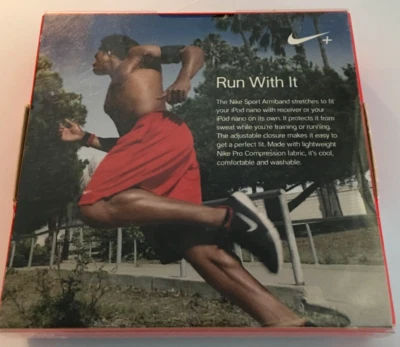 Nike Sport Armband Ipod Nano Black Red Hiking Running Walking Hands Free - Image 1 of 4