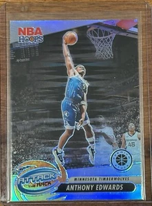 23-24 Hoops Premium Stock Anthony Edwards Attack the Rack Prizm #7 Timberwolves - Picture 1 of 2