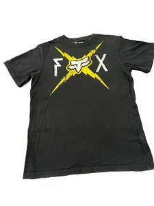 Boys Fox Tshirt, Black, Size Kids Large/about 10/12 - Picture 1 of 3