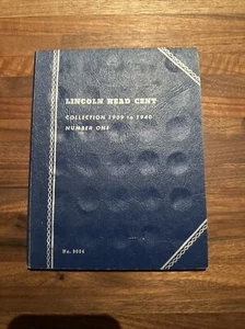 LINCOLN HEAD CENT (1909-1940) #9004 COIN FOLDER BY WHITMAN - NEW OLD STOCK #7G - Picture 1 of 7