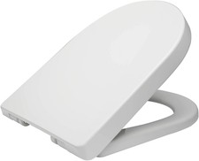 WOLTU Copriwater Sedile WC Universale Coperchio con Chiusura Ammortizzata Soft