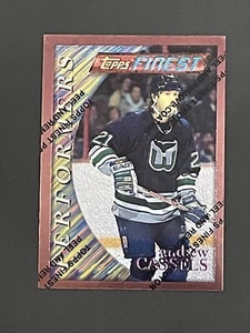Andrew Cassels 1996 Topps Finest Hockey Performers Whalers #74 con lamina - Foto 1 di 2
