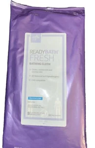 8 Medline ReadyBath Fresh Badetücher. Duftfrei 8”x8” Ablaufdatum 11/23 - Bild 1 von 2