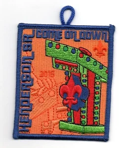 Henderson Scout Reservation 2015 Patch (Otschodela Council), "Come On Down" - Picture 1 of 1