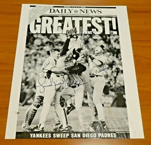 NY Yankees Win World Series 1998 signiert 16x20 mit Derek Jeter mit vollem JSA-Brief - Bild 1 von 7