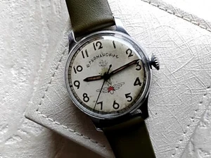 Soviet  Pobeda  Shturmanskie Sturmanskie pilots watch, 1950's, hacking movement - Picture 1 of 7