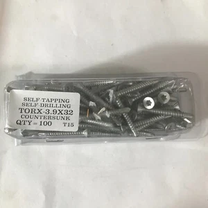 TORNILLOS CONTRAHUNDIDOS Y DE PERFORACIÓN TORX 3,9 x 32 CANTIDAD: 100 (L75) - Imagen 1 de 3