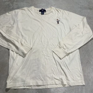 Camiseta Polo Deportiva Ralph Lauren Polo Oso Manga Larga Cuello Redondo GRANDE Años 90 De Colección - Imagen 1 de 7