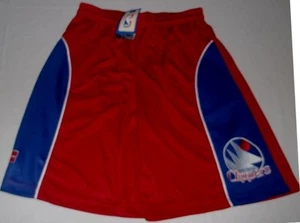 Pantalones Cortos Jóvenes Los Angeles Clippers Grandes Madera Dura Clásicos Bordados Logotipo Azul - Imagen 1 de 3