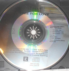 LE Gent Time For Love Single Promo CD Radio Edit 1991 Reprise Records RARE - Imagen 1 de 4
