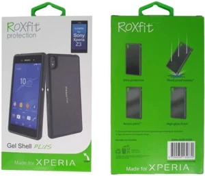 GENUINE Roxfit Sony Xperia Z3 Hard Gel Shell Case | Black - Picture 1 of 2