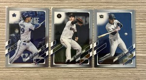 2021 Topps Chrome NPB Japan 3 Card Lot Kendai Gen RC Yuki Takahashi Neftali Soto