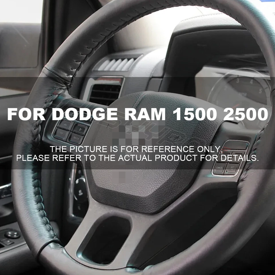 15-дюймовый чехол на руль из натуральной кожи для Dodge RAM 1500 2500 2016-2018 годов выпуска - Изображение 1 из 4