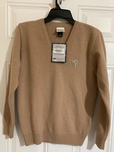 Game Of Thrones Women’s Sweater HBO Wool Lannister Small Tan Made Scotland Knit - Picture 1 of 11