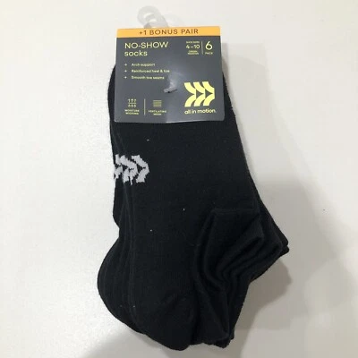 Paquete de 7 calcetines deportivos ligeros de malla activa para mujer No Show 4-10 Foto 1 de 3