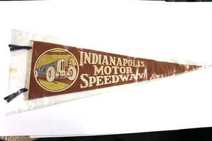 Vintage 1940's Indianapolis Motor Speedway Full Size Felt Pennant - SCARCE - Picture 1 of 5
