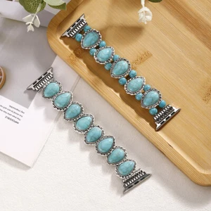 Turquoise Watch Band for Apple iWatch Series 8 7 6 5 4 38/40/41/42/44/45/49mm - Picture 1 of 7