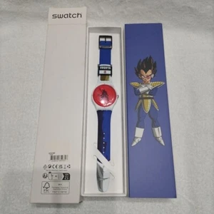 Orologio da polso Dragon Ball Z VEGETA SWATCH Vegeta x Swatch SUOZ348 2022 dal Giappone - Foto 1 di 6