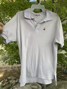 Vintage Apple Rainbow Logo Polo Shirt - Picture 1 of 7