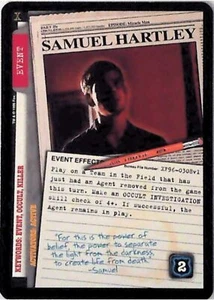 X-Files CCG Samuel Hartley XF96-0308v1 - Imagen 1 de 2