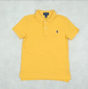 Polo Ralph Lauren Boys Short Sleeve Polo Shirt Gold Bugle Size L (14-16) - Picture 1 of 2