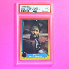 1989 topps Back to the Future II ,#37 Marty McFly Junior,  PSA 9 MINT Rare!