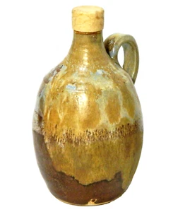 Jarra de cerámica artística jarra de gres tapón de corcho - Imagen 1 de 9