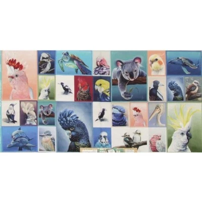 Patchwork Quilting Sewing Aussie Collection 56x110cm Fabric Panel - image 1 of 4