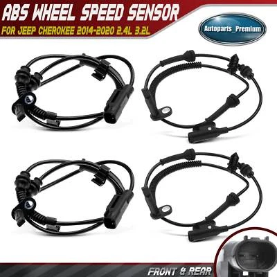 New 4x Front & Rear ABS Wheel Speed Sensor for Jeep Cherokee 2014-2020 2.4L 3.2L - Image 1 of 4