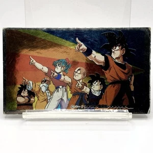 Bulma Dragon Ball Z Vintage Square Menko Card Holo Very Rare Amada Japan F/S - Picture 1 of 10