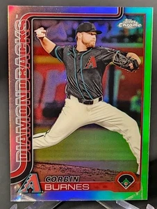 2025 Topps Chrome - Corbin Burnes #17 Refractor Arizona Diamondbacks Baseball  - Picture 1 of 2