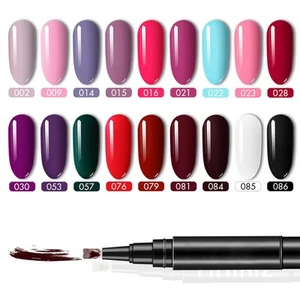 5pcs Polishey Nail Polish Pens,Polishey Nail Pen Set,24Color Nail Polish Gel Pen - Picture 1 of 22