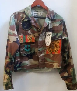 Camel Threads Jacke S Tiger Neu mit Etikett Patches Selvedge Kanten grün braun schwarz Tasche - Bild 1 von 12