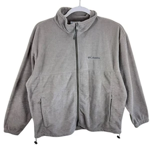 Chaqueta polar Columbia bronceada cremallera completa cuello falso bolsillos con cremallera para hombre talla XXL - Imagen 1 de 7