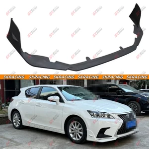 Unpainted FRP/Carbon Fiber Front Bumper Lower Lip Kits For Lexus CT200h 14-17 - Foto 1 di 21