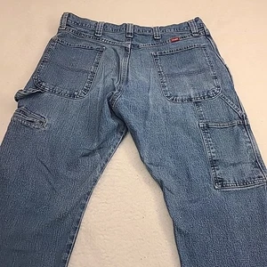 Wrangler Carpenter Jeans Mens 36x30 Relaxed Fit Workwear Utility Baggy HipHop - Picture 1 of 14