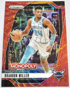 2024-25 Panini Prizm Monopoly Red Prizms Brandon Miller #32 Charlotte Hornets - Imagen 1 de 2
