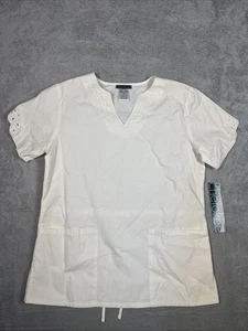 Cherokee Women's V-Neck Short Sleeve Scrub Top Women’s Size Small - Picture 1 of 9