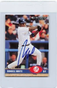 2003 Donruss #167 Rondell White Yankees Signed Auto *J1730 - Picture 1 of 2