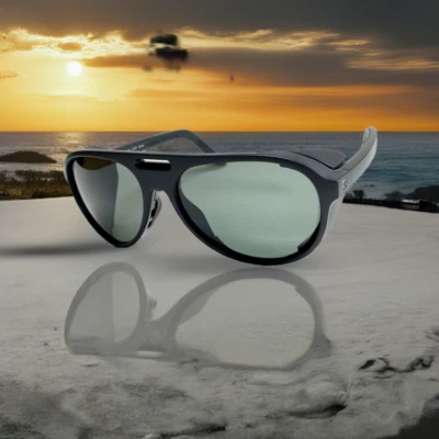 Costa Del Mar Grand Catalina matte black frame gray 580 glass polarized lens NEW - Image 1 of 4