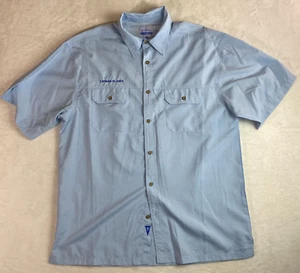 Camicia Guy Harvey Isole Cayman blu manica corta con bottoni schiena marlin 2XL - Foto 1 di 5