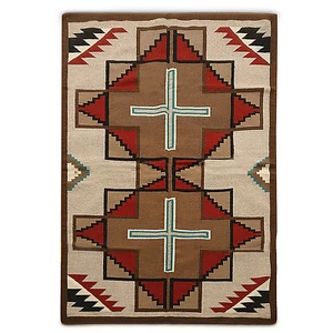 Southwestern Rug Navajo Rug Kilim Dhurrie Handmade Area Rug 100% Wool Rug 5x7 ft - Picture 1 of 6