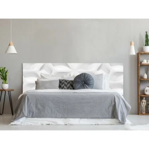 Cabecero Cama PVC Blanco Estrellas Moderno 3D - Imagen 1 de 1