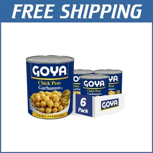 Goya's Award-Winning Chick Peas - 6 Pack of 110 Oz for Plant-Based Cooking - Picture 1 of 6